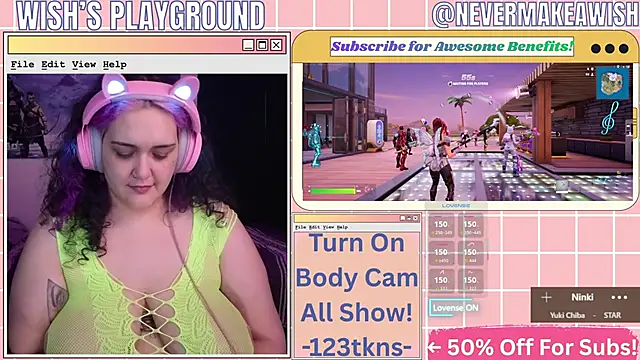 Snapshot of nevermakeawish chatting on 26, 4, 2026 nevermakeawish online show from 26, 4, 2026