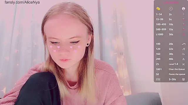 AliceNya cute online show from 13, 2, 2026