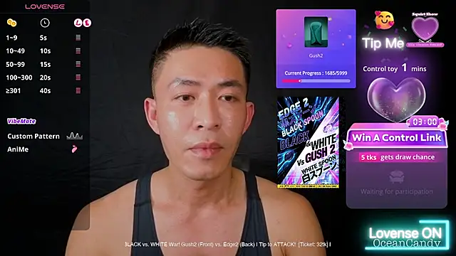 OceanCandy online show from 16, 1, 2026