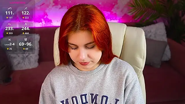 GingerPinky online show from 4, 2, 2026