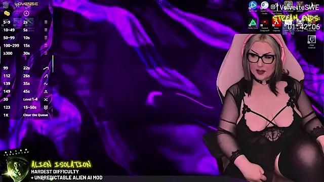 Snapshot of VelvetteSWE chatting on 21, 5, 2026 VelvetteSWE online show from 21, 5, 2026