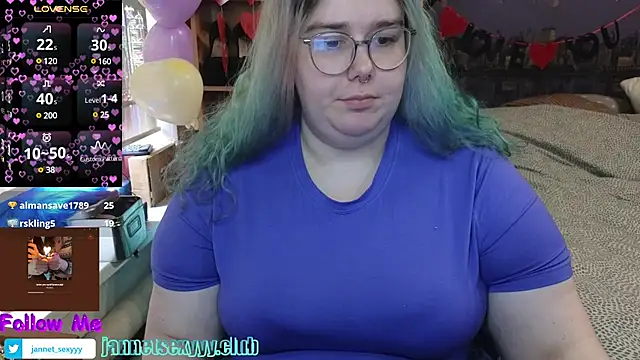 Snapshot of JannetPie chatting on 14, 2, 2025 JannetPie online show from 14, 2, 2025