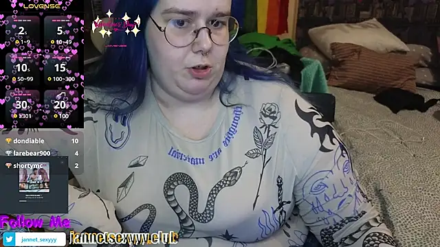 Snapshot of JannetPie chatting on 19, 2, 2025 JannetPie online show from 19, 2, 2025