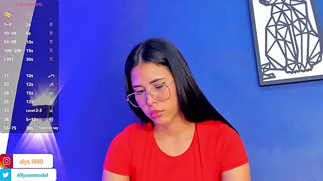 alysson 18 online show from 11, 3, 2025