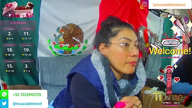 LaInsaciableIntensa online show from 19, 2, 2025