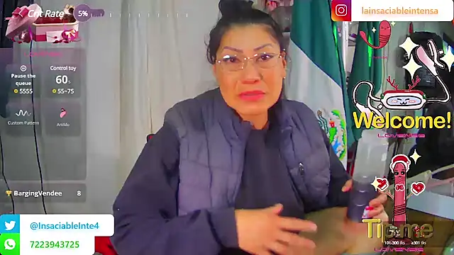 LaInsaciableIntensa online show from 2, 3, 2025