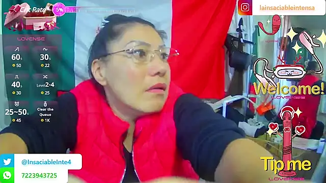 LaInsaciableIntensa online show from 10, 3, 2025