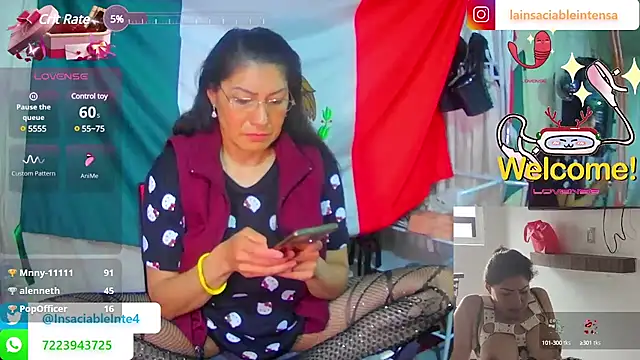 LaInsaciableIntensa online show from 14, 3, 2025