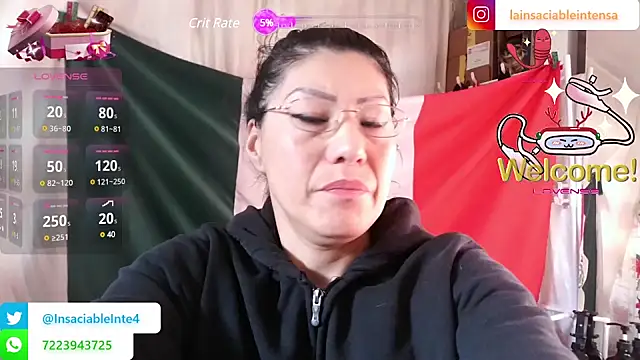 LaInsaciableIntensa online show from 16, 3, 2025