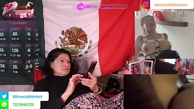 LaInsaciableIntensa online show from 20, 3, 2025