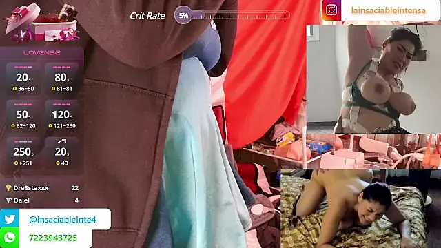 LaInsaciableIntensa online show from 21, 3, 2025