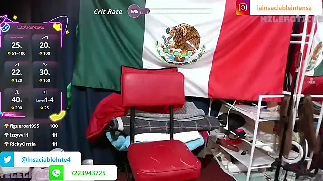 LaInsaciableIntensa online show from 10, 9, 2025