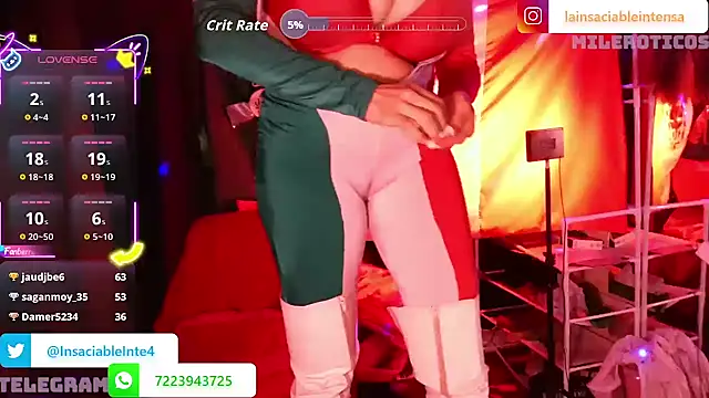 LaInsaciableIntensa online show from 15, 9, 2025