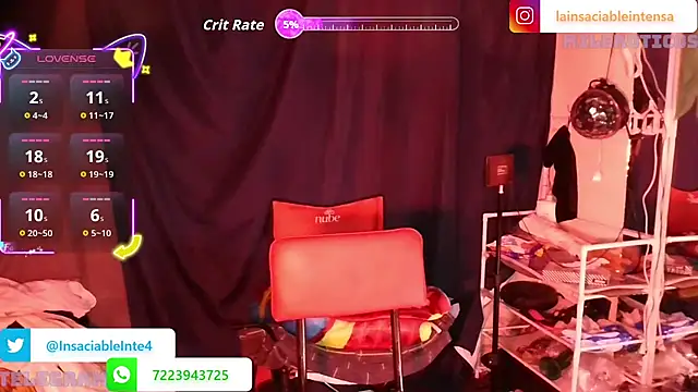 LaInsaciableIntensa online show from 22, 10, 2025