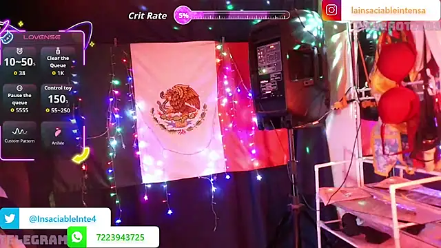 LaInsaciableIntensa online show from 17, 4, 2026