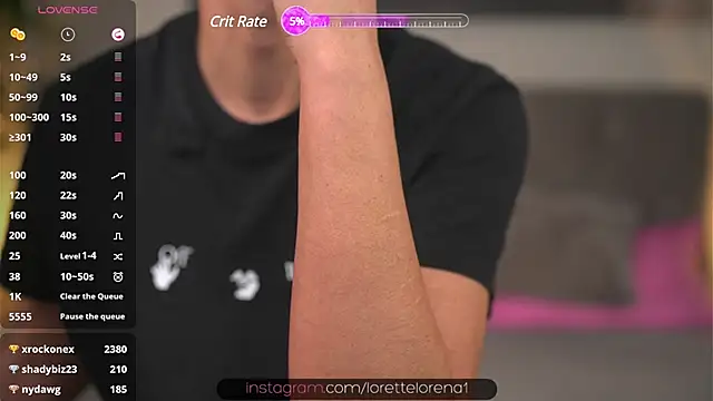 Snapshot of Lorettelorena chatting on 26, 1, 2025 Lorettelorena online show from 26, 1, 2025