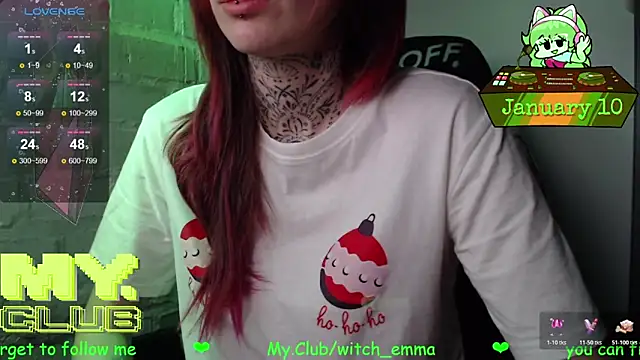 Witch Emma online show from 10, 1, 2026