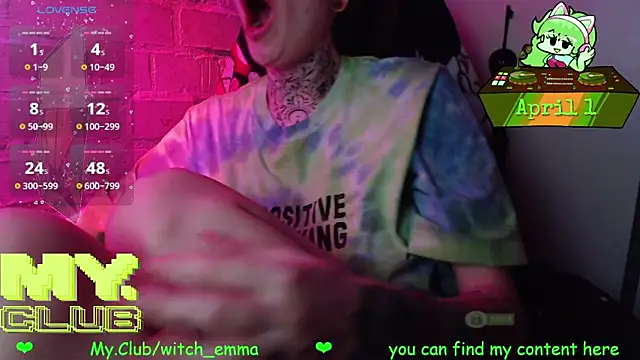 Witch Emma online show from 1, 4, 2026