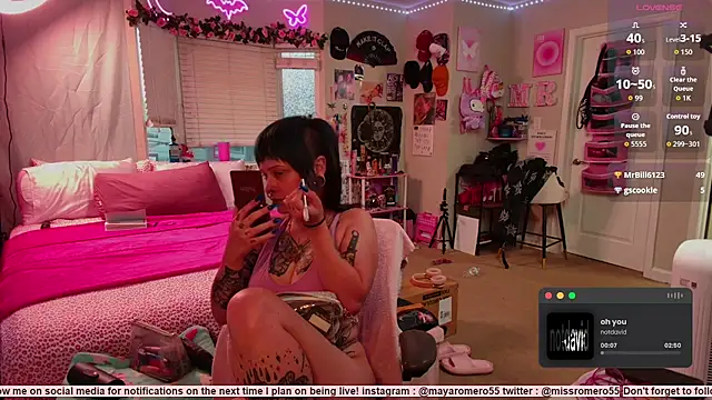 MissRomero online show from 11, 9, 2025